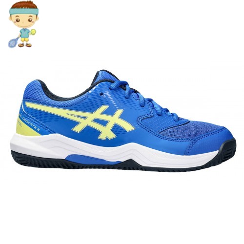 ASICS Gel Dedicate 8 padel GS (azul/amarillo)