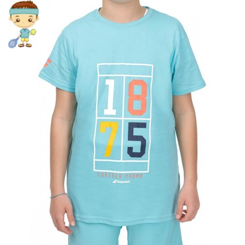 BABOLAT camiseta exercise Jr. (azul claro)