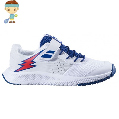 BABOLAT Pulsion AC Jr. kid (blanco/azul)