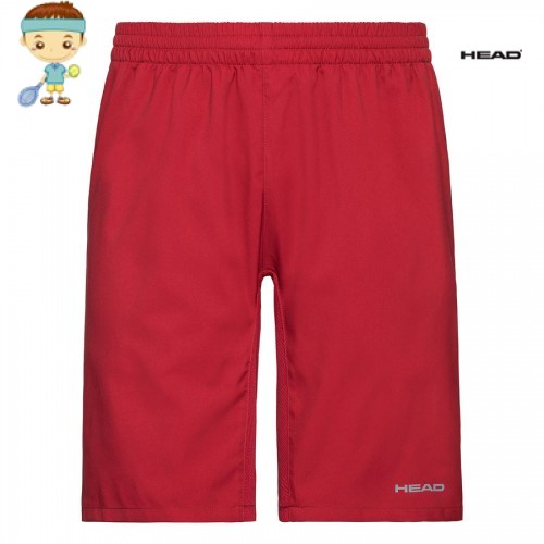 HEAD bermudas club Jr. (rojo)